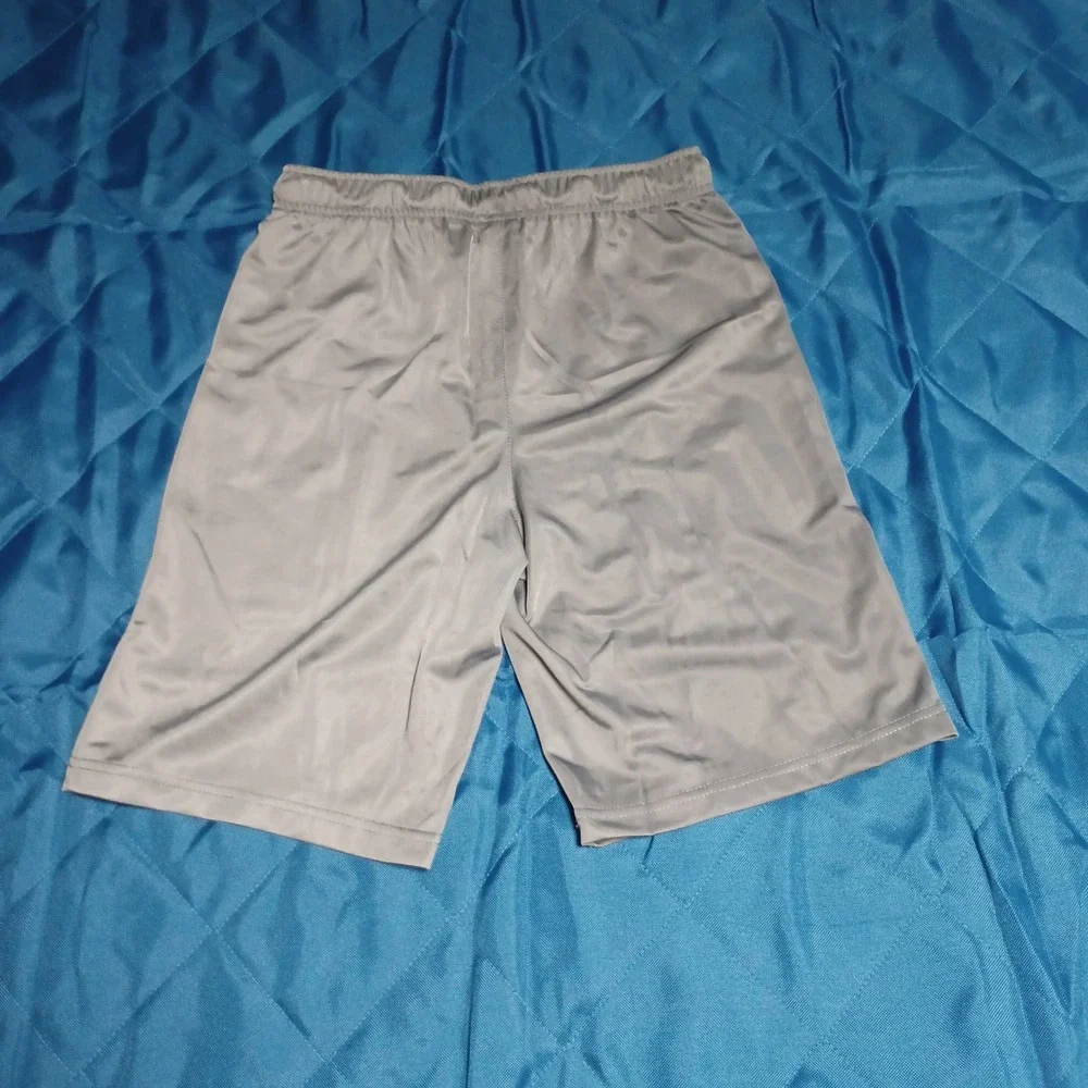 The Children's Place Sport Boys XL 14 Athletic Shorts Gray Black Ice New